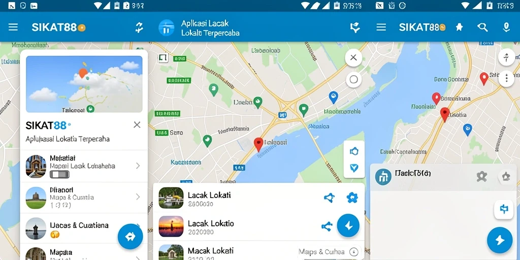 Antarmuka SIKAT88 yang menampilkan pemetaan lokasi secara real-time.