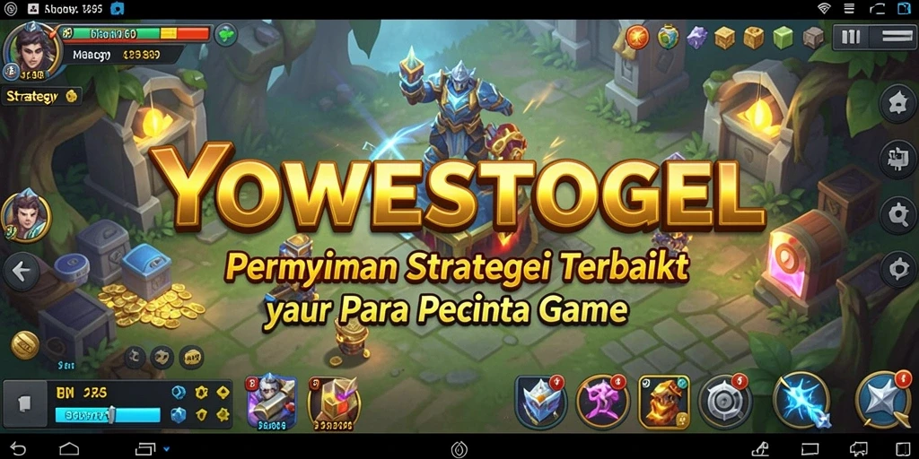 Tampilan antarmuka permainan YOWESTOGEL yang strategis dan menarik.